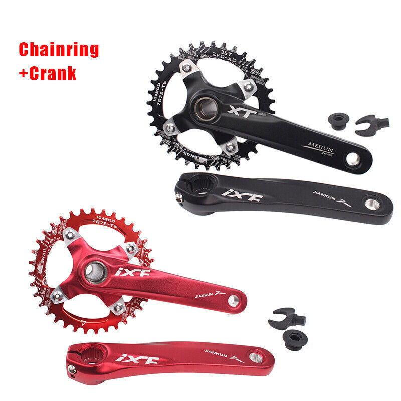 US Bicycle Crankset With BB 104BCD 32-42T Chainring 170mm Crank Fit Shimano/SRAM