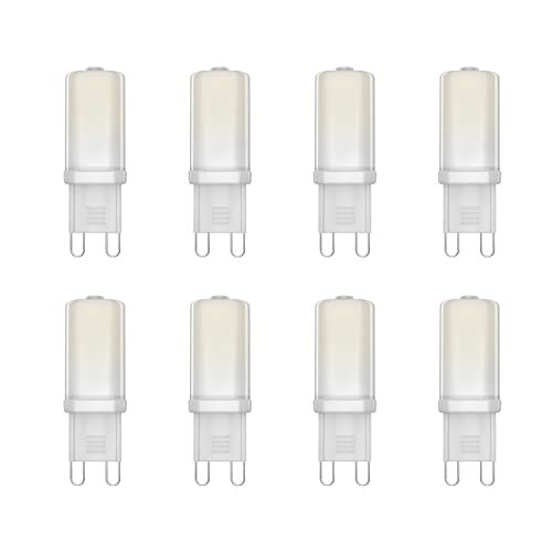 Klighten 8 pezzi G9 LED Lampadina 3W, Bianco Freddo 6000K, Angolo di visione 360
