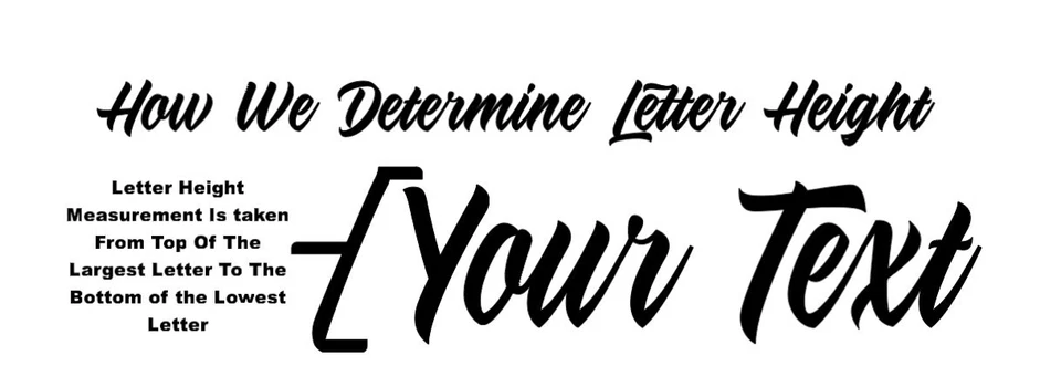 Custom Text Vinyl Lettering Transfer Sticker Decals Any Text-Numbers-Any Font - Image 2 of 3