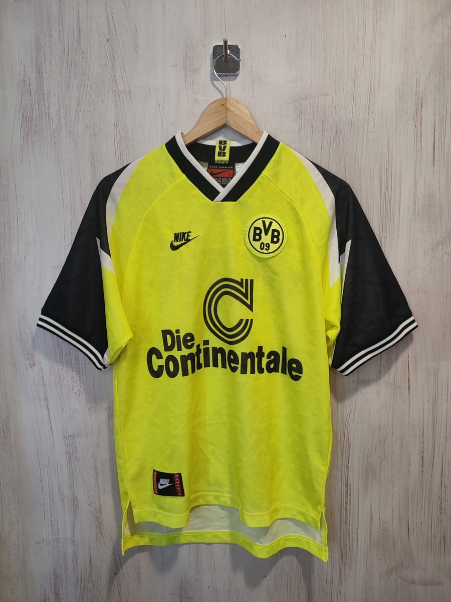 Borussia Dortmund 1995 1996 home Sz S BVB Nike football Borussia Dortmund 1995 1996 home Sz S BVB Nike football