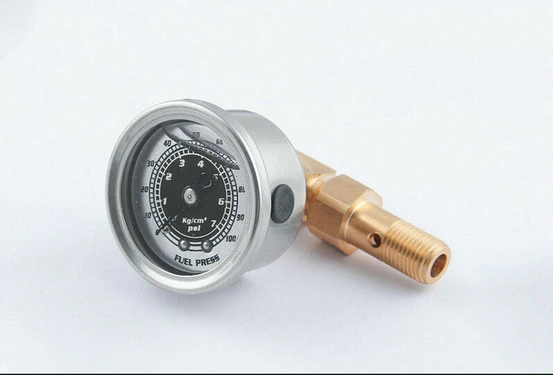 Kit adaptador de medidor de presión de combustible lleno de líquido para automóvil para Honda Civic Acura Integra Foto 3 de 4