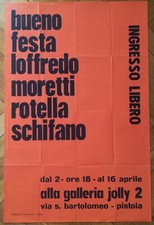 Poster SCHIFANO TANO FESTA BUENO ROTELLA LOFFREDO MORETTI (galleria Jolly 2)