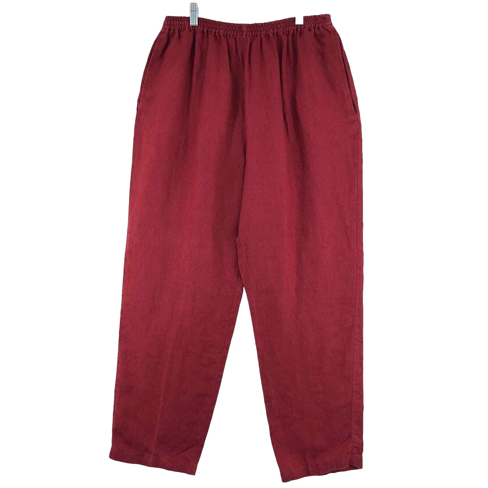 Pantalones de lino eskandar para mujer