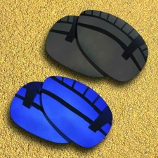 2Pairs Polarized Lenses Replacement for-Oakley Feedback OO4079-Black Violet Blue