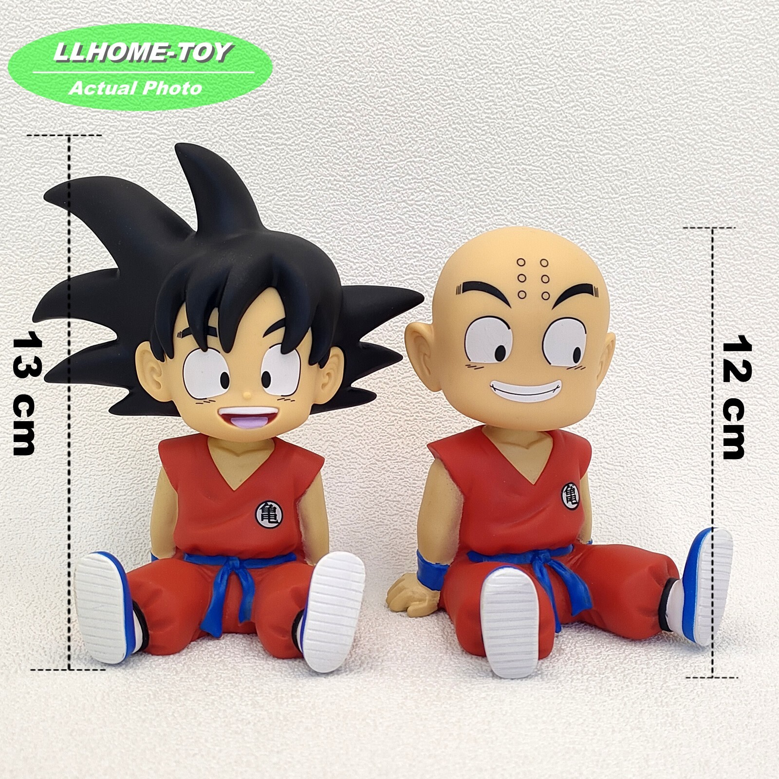 Anime Dragon Ball Z Super Son Goku Krilin Money Box Figure 2pcs Statue Toy Gift