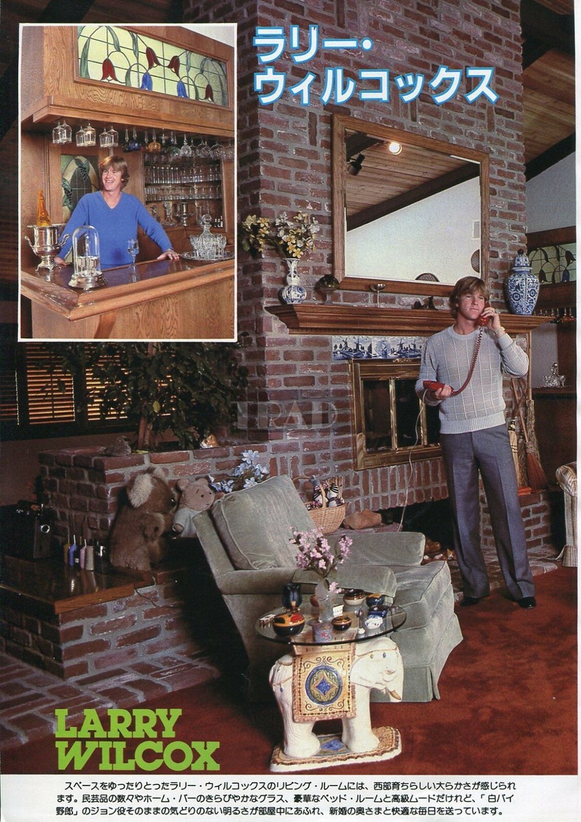 LARRY WILCOX at Home 1981 JPN Picture Clippings 2-SHEETS