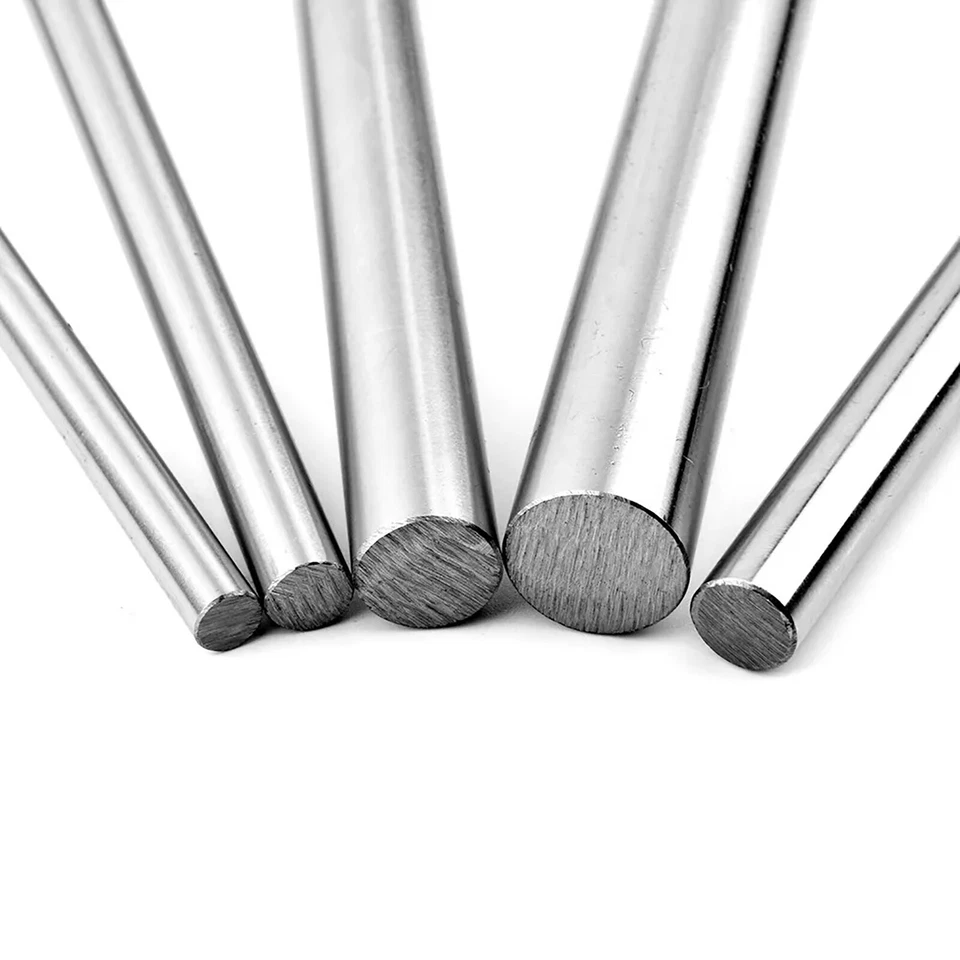 Barra Asta Acciaio Dolce Tonda Metallo Massiccio Funzionante 4mm a 50mm Dia 100mm a 300mm Lunghezza - Immagine 4 di 4