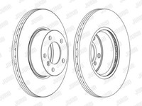 2X Jurid 562618JC-1 Bremsscheibe FüR BMW
