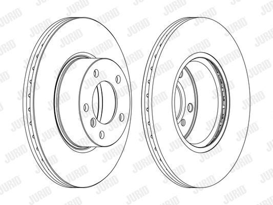 2X Jurid 562618JC-1 Bremsscheibe FüR BMW-image