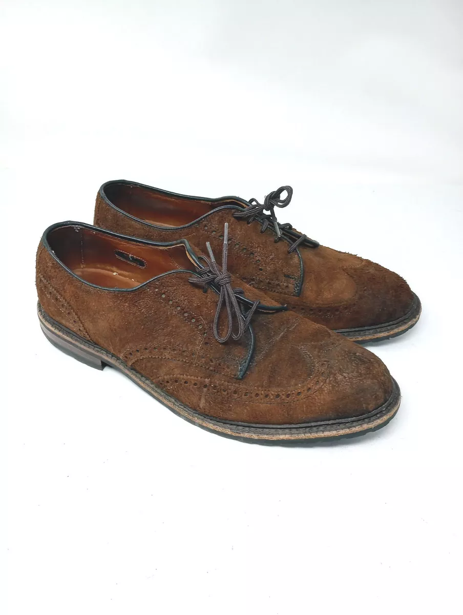 Men s 11 D Allen Edmonds Big Sur Brown Suede Shoes