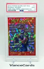 Russell Wilson Cracked Ice SSP PSA 9 2012 Score Hot Rookies RC Pop 1 / 1 Higher