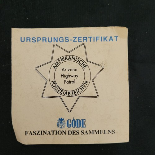 Abzeichen Badge Marshal Polizeiabzeichen U.S. Dodge Arizona - Sammler/Vintage - Bild 4 von 9