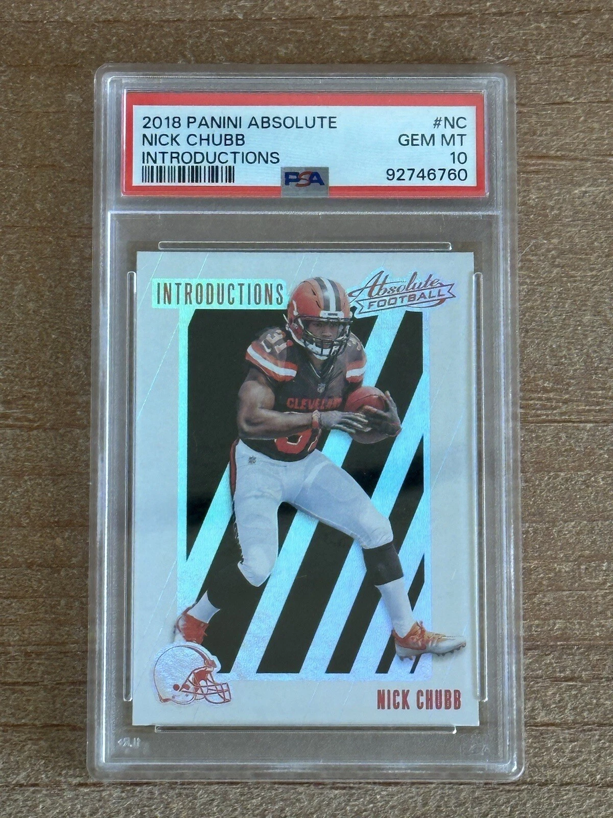Nick Chubb Panini Absolute Introductions #NC Base