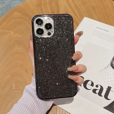 Luxury Glitter Rhinestones Diamond Bling Phone Case For iPhone 15 Pro Max 14 13