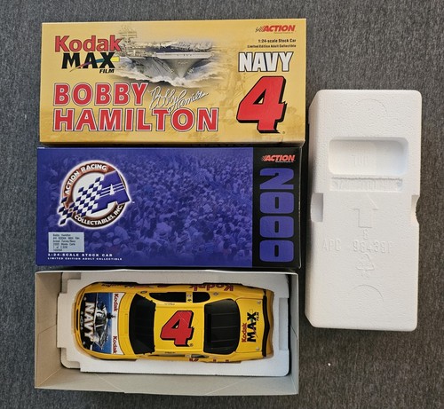 Bobby Hamilton #4 Kodak Max Navy 2000 Monte Carlo Action 1:24 BANK + 1:64 - Picture 2 of 14