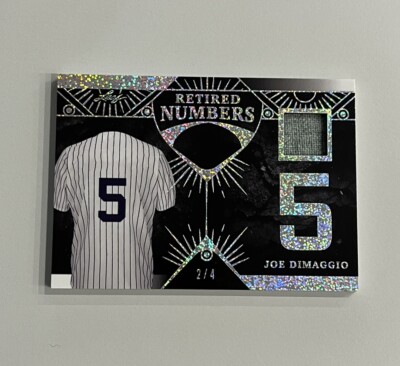 LEAF BRONX LEGACY BRONX JOE DIMAGGIO SPIEL GEBRAUCHT PENSIONIERT NUMMER 5 RELIKT 2/4