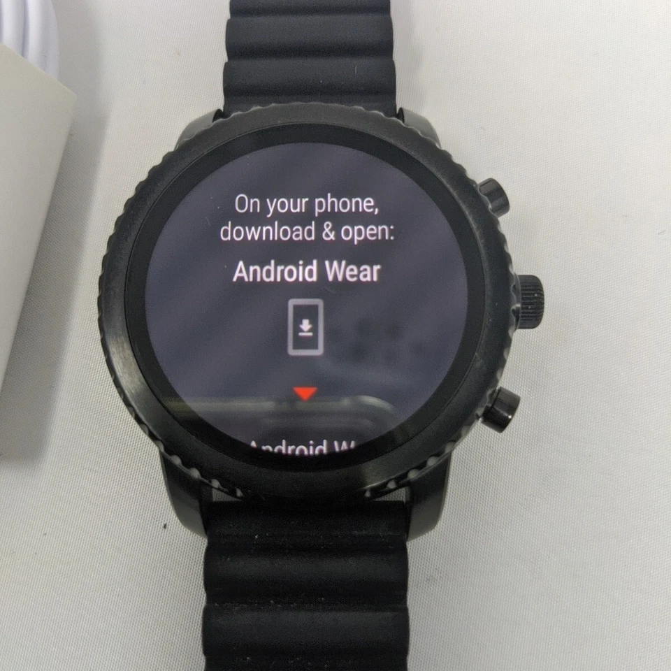 Fossil Gen 3 Explorist Smartwatch 46mm Stainless Steel Black with Silicone Band - Image 3 of 4