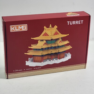 Chinese Architecture Turret Forbidden City Micro Building Blocks Set KLMEi NOB