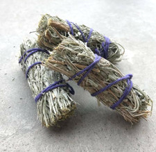 3 x Desert Sage Small Smudge Sticks 4" For Smudging