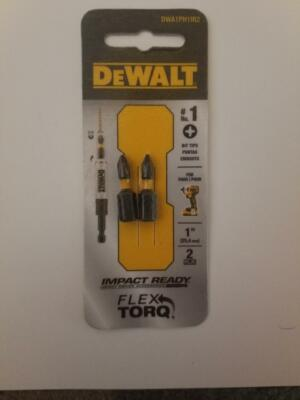 #ad DeWalt: 1quot; Phillips #1 IMPACT READY 2pk $4.99
