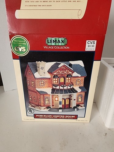 Lemax Village Collection 95414 Porcelain Lighted House 1999 Works New ...