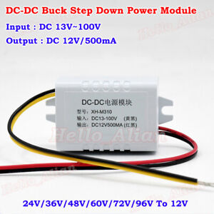 1.5 A DC-DC Módulo De Alimentación Step Down Buck Convertidor de voltios 17V-48v 36 V 24 V a 12 V 5 V
