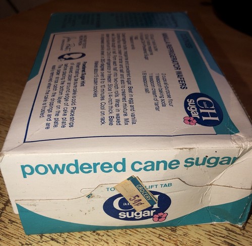 C And H Sugar Pure Cane Powdered From Hawaii 16 Oz *Sealed* Box 1970s - Picture 4 of 4