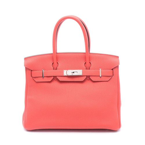 Hermes Birkin 30 Handbag Red Leather #RCB4657