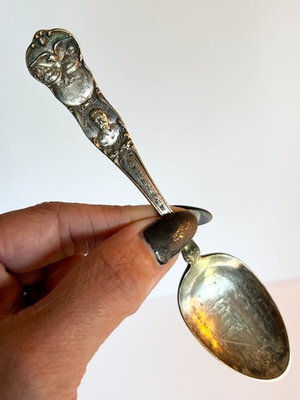 #ad USS Louisiana Battleship Souvenir Spoon Admiral Dewey Roosevelt Silverplate $23.00