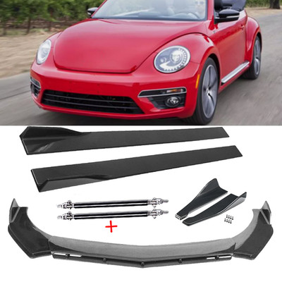 For VW Beetle A5 Carbon Fiber Front Bumper Lip Splitters Side Skirt Body Kits