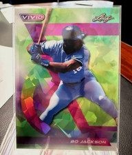 2023 Leaf Vivid #6 Bo Jackson Prismatic cracked Ice Green #/4 KC Royals