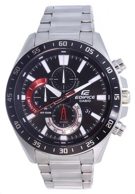Casio Edifice Chronograph Quarz Schwarz Zifferblatt EFV-620D-1A4V Herrenuhr