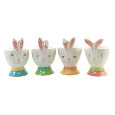 Johanna Parker.00In Dottie Egg Cup St/4, Dolomite, Easter Bunny Rabbit A7181