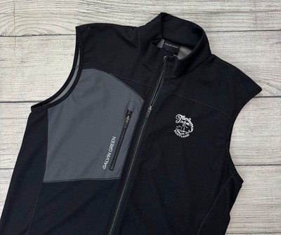 GALVIN GREEN GORE WINDSTOPPER Mens Sz Medium Black Full Zip Turnberry Golf Vest