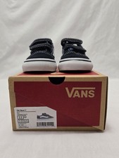 TODDLER VANS OLD SKOOL V NAVY BLUE WHITE SNEAKERS VN000D3YNVY-SIZE 3.5 T