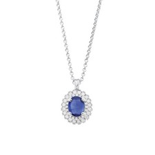 Gem Passion Set CD325/ZB-LB Sapphire Necklace - Artlinea