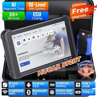 2026 MUCAR 892BT KFZ OBD 2 Diagnosegerät Auto Scanner Alle Systeme 35 Reset NEW