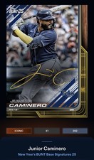 25 Topps Bunt DIGITAL New Years Base Signature ICONIC Junior Caminero
