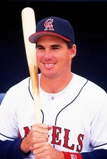 Tim Salmon California Angles poses for this portrait prior to MLB - Old Photo 3