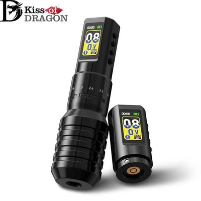 Kiss Of Dragon V1 Pro Max Wireless Tattoomaschine Stift verstellbarer Strich individuell