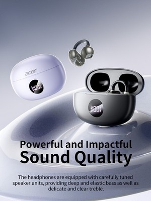 Acer Open Ear Clip Wireless Earbuds Bluetooth 5.3 10mm Driver