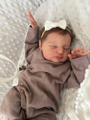 19 Zoll Newborn Baby Größe bereits fertig Reborn Baby Puppe Laura 3D Haut Hand De