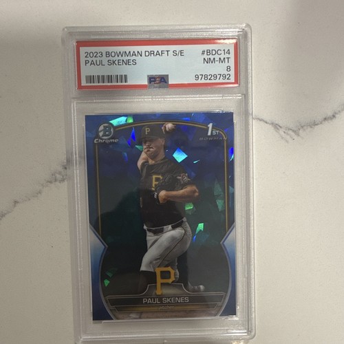 Paul Skenes #BDC-14 2023 Bowman Draft Chrome Sapphire card