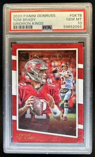 2020 Panini Donruss Tom Brady Gridiron Kings #GK-TB Buccaneers PSA 10 GEM MINT