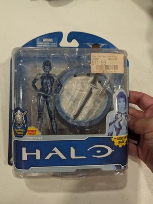 Halo 10th Anniversary Cortana Figure w/ Light Up Base 2011 McFarlane Toys