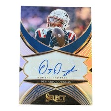 2024 Panini Select - Select Signatures Demario Douglas #SSP-DDO Silver Prizm...