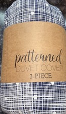 3 PC Polka Dot Patterned Duvet Cover Set KING BLUE Fashion Collection 112x98