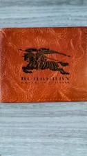 Burberry Laser Engraved High Quality Bifold Wallet Gift Free Postage