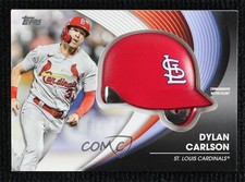 2022 Update Commemorative Batting Helmet Manufactured Relics Dylan Carlson 1mo2