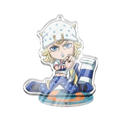 5PCS JOJO Steel Ball Run SBR DIO Keychain Acrylic Standee Figure